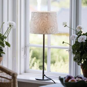 PR Home Lampada da tavolo Base Acanthus, Bianco / Opale, Soggiorno / Sala da pranzo, Metallo, Lampada da tavolo