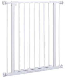 PawHut Cancelletto di Sicurezza per Bambini e Animali Domestici Bianco 76 x 72-82 cm|Aosom