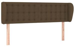 Testiera ad Orecchio Marrone Scuro 147x23x78/88 cm in Tessuto