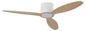 ZEVENTI - Ventilatore da soffitto LED VENTORA LED/24W/230V Wi-Fi Tuya bianco/rovere + telecomando