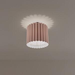 Plafoniera soffitto Aria Duolla, dimmerabile, Marrone / Ruggine, Soggiorno / Sala da pranzo, Tessuto / Stoffa / Seta, Plafoniera