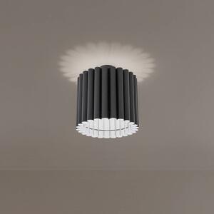 Plafoniera soffitto Aria Duolla, dimmerabile, Nero, Soggiorno / Sala da pranzo, Tessuto / Stoffa / Seta, Plafoniera