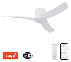 ZEVENTI - Ventilatore da soffitto a LED ORBITO LED/24W/230V Wi-Fi Tuya bianco + telecomando