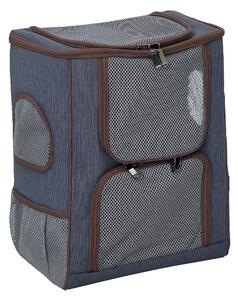 Zaino Portatile Per Cani E Gatti - Traspirante Con Finestra, Per Animali Fino A 3kg, Blu - Foto 2