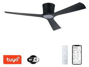 ZEVENTI - Ventilatore da soffitto LED AUREX LED/24W/230V Wi-Fi Tuya nero + telecomando