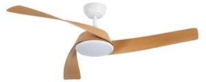 ZEVENTI - Ventilatore da soffitto LED AERYS LED/24W/230V Wi-Fi Tuya bianco/rovere + telecomando