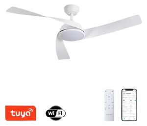 ZEVENTI - Ventilatore da soffitto LED AERYS LED/24W/230V Wi-Fi Tuya bianco + telecomando