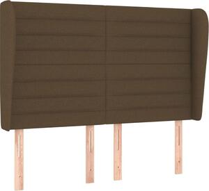 Testiera ad Orecchio MarroneScuro147 x 23 x 118/128cm inTessuto