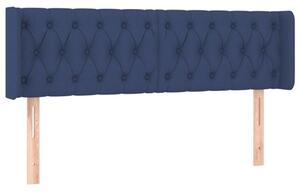 Testiera ad Orecchio Blu 163x16x78/88cm in Tessuto