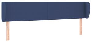 Testiera ad Orecchio Blu 163x23x78/88cm in Tessuto