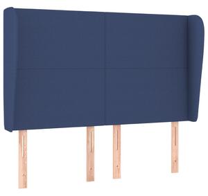 Testiera ad Orecchio Blu 147 x 23 x 118/128 cm in Tessuto