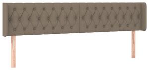 Testiera ad Orecchio Tortora 203x16x78/88 cm in Tessuto