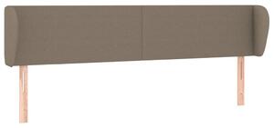 Testiera ad Orecchio Tortora 163x23x78/88 cm in Tessuto