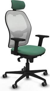 Sedia da ufficio con poggiatesta Piqueras y Crespo 2D036G2 Verde smeraldo