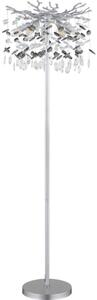 Globo 64138SS - Lampada da terra QUEENA 5xE14/40W/230V argento
