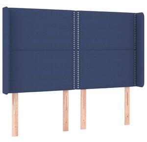 Testiera ad Orecchio Blu 147x16x118/128 cm in Tessuto