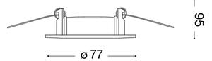 Ideal Lux - Set da 3 faretti da incasso JAZZ 1xGU10/50W/230V bronzo