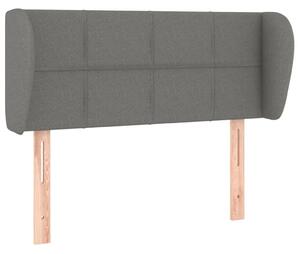 Testiera ad Orecchio Grigio Scuro 83x23x78/88 cm in Tessuto