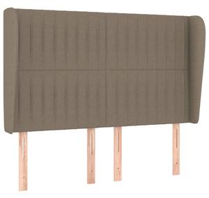 Testiera ad Orecchio Tortora 147 x 23 x 118/128 cm in Tessuto