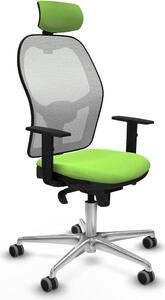 Sedia da ufficio con poggiatesta Piqueras y Crespo 1D086G2 Colore pistacchio