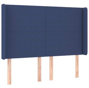 Testiera ad Orecchio Blu 147x16x118/128 cm in Tessuto