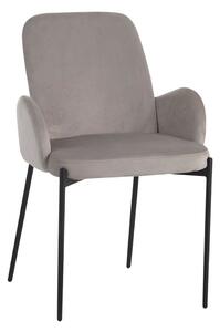 Poltrona Paris velluto grigio