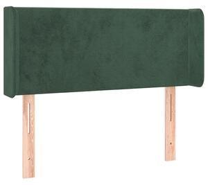 Testiera ad Orecchio Verde Scuro 93x16x78/88 cm in Velluto