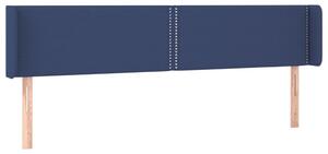 Testiera ad Orecchio Blu 203x16x78/88cm in Tessuto
