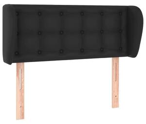 Testiera ad Orecchio Nera 83 x 23 x 78/88 cm in Pelle finta