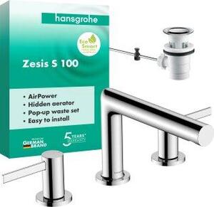 HANSGROHE 74733000 Miscelatore per lavabo a 3 fori 100 Zesis S