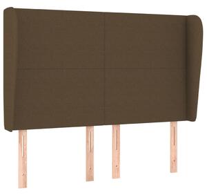 Testiera ad Orecchio MarroneScuro147 x 23 x 118/128cm inTessuto