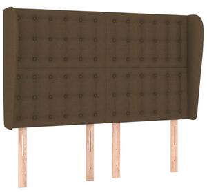 Testiera ad Orecchio MarroneScuro147 x 23 x 118/128cm inTessuto