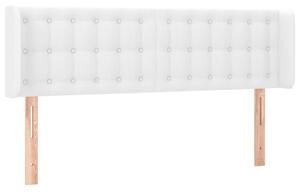 Testiera ad Orecchio Bianca 147x16x78/88 cm in Pelle finta