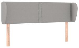 Testiera ad Orecchio Grigio Chiaro 147x23x78/88 cm in Tessuto