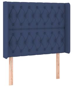 Testiera ad Orecchio Blu 103x16x118/128 cm in Tessuto