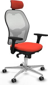 Sedia da ufficio con poggiatesta Piqueras y Crespo 3D086G2 Arancione scuro