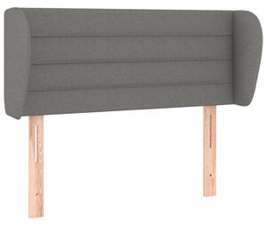 Testiera ad Orecchio Grigio Scuro 83x23x78/88 cm in Tessuto