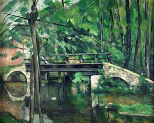 Riproduzione The Bridge at Maincy or The Bridge at Mennecy or The Little Bridge, Paul Cezanne