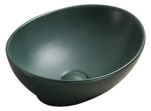 Mexen Elza lavandino da appoggio 40 x 33 cm, verde scuro opaco - 21014047