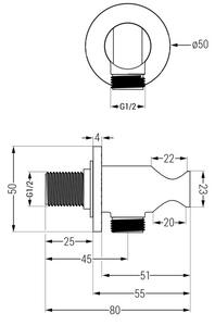 Mexen Kai DR70 set da bagno e doccia ad incasso con soffione 25 cm, cromato - 77602DR70251-00