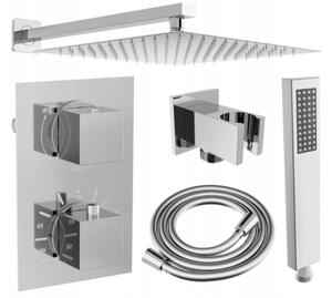 Mexen Cube DR02 set doccia da incasso con soffione 30 cm, cromo - 77502DR0230-00