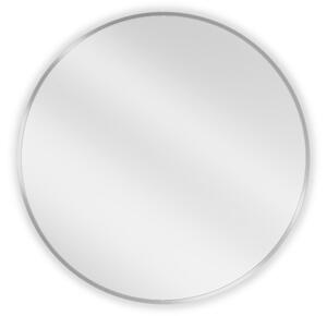 Mexen Loft specchio da bagno rotondo 70 cm, cornice inox - 9850-070-070-000-10