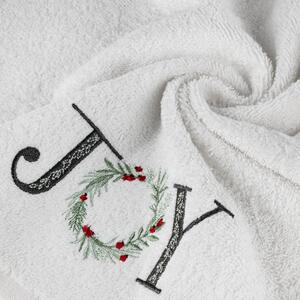 Asciugamano natalizio in cotone bianco JOY Šírka: 50 cm | Dĺžka: 90 cm