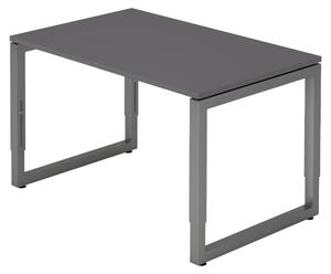 Bümö Scrivania Serie-R - Dimensioni: 120 x 80 cm, Decorazione: grafite, Struttura: grafite
