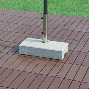 Supporto per ombrellone 'Bomba' granito 45x22.5x9.5cm rettangolare 25kg