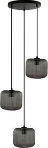 HOME DELUXE Lampada a sospensione in vetro LILY - Grigio fumo | Lampada a sospensione Lampada a sospensione a soffitto