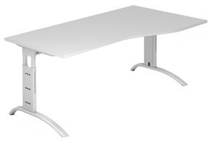 HAMMERBACHER FS18 höhenverstellbarer Schreibtisch buche Trapezform