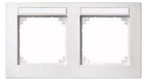 Cornice M-PLAN, con doppia superficie scrivibile, montaggio orizzontale, bianco polare