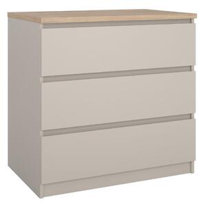 Cassettiera color crema 77x76x50 cm Naia – Tvilum