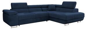 MIRJAN24 Divano ad angolo Torezio, elegante divano ad angolo con contenitore e funzione letto, divano letto moderno (Polo 891, lato: destro)